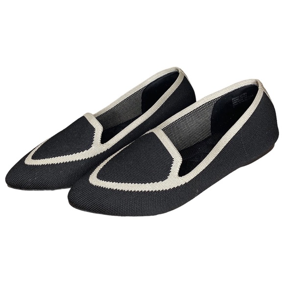 Birdies Shoes Birdies Black Washable Knit Blackbird Pointed Toe